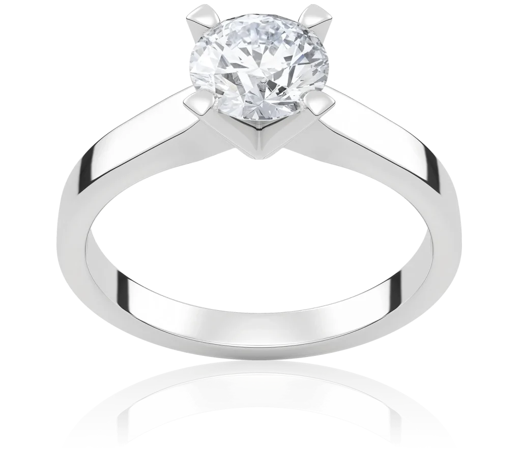 pierścionek z diamentem laboratoryjnym